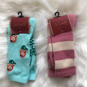 *NEW* ACTIVE WOMAN’S CREW SOCKS 9-11